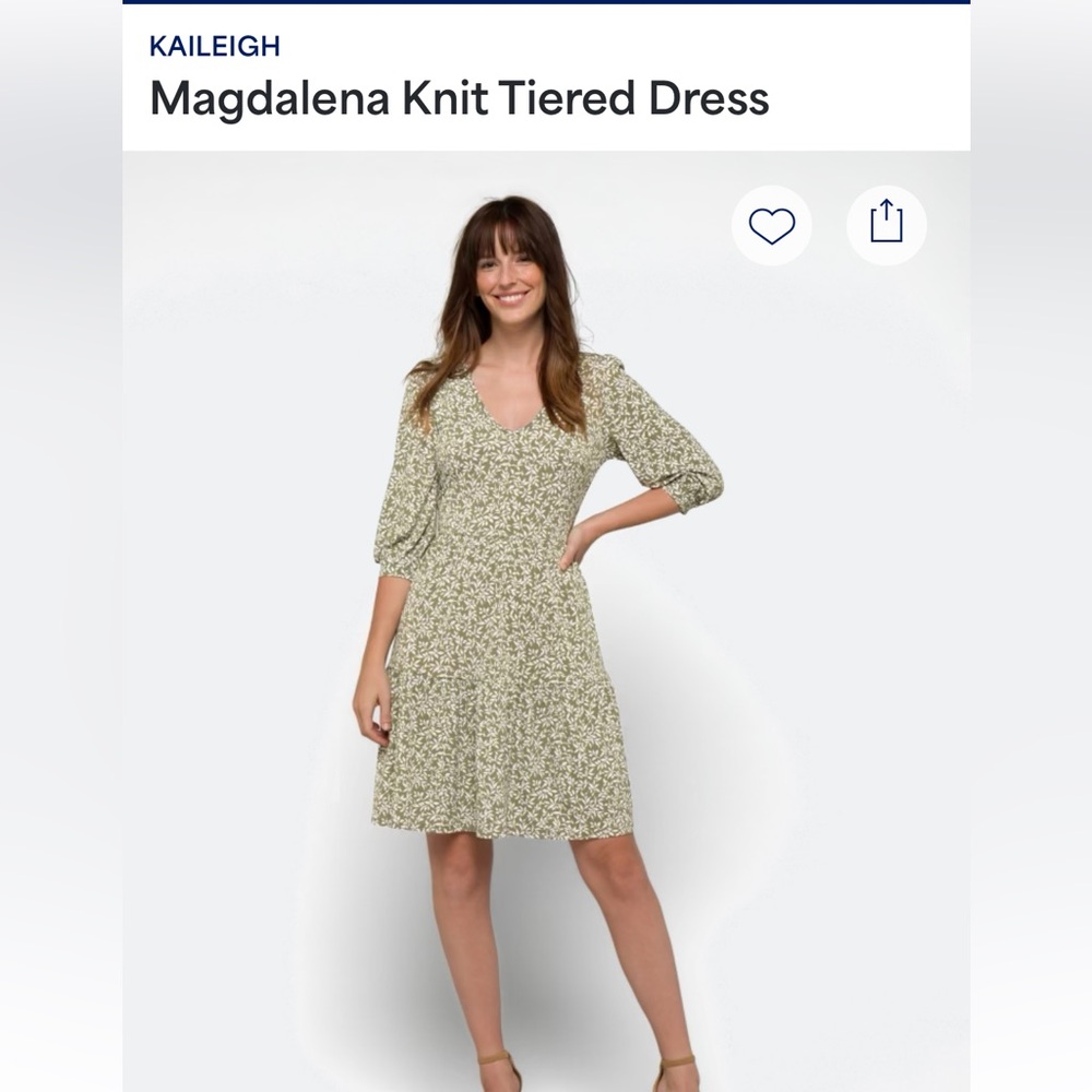 Kaileigh Magdalena Knit Tiered Dress
